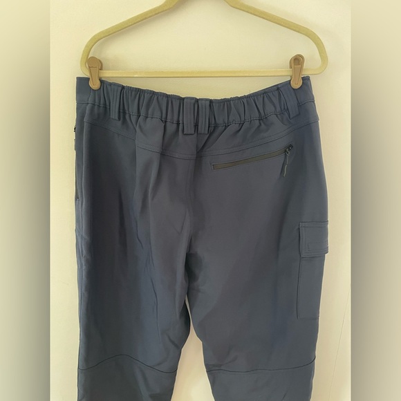 Hiauspor Men's Fleece Lined Hiking Pants Waterproof  Hunting Pants Navy new - Picture 10 of 14